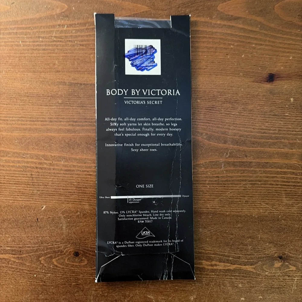 NEWVictorias Secret Women Body by Victoria Knee Highs Stockings Pantyhose Black